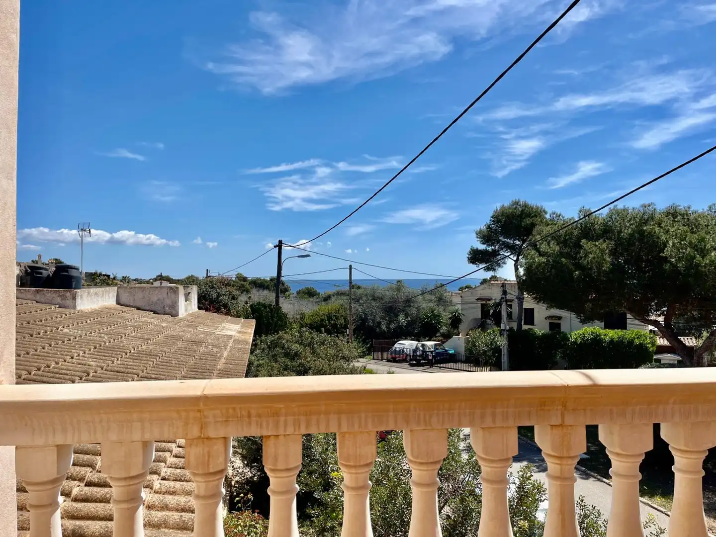 Außenansicht von Haus oder Chalet zum Verkauf in Llucmajor mit Klimaanlage, Privatgarten und Balkon