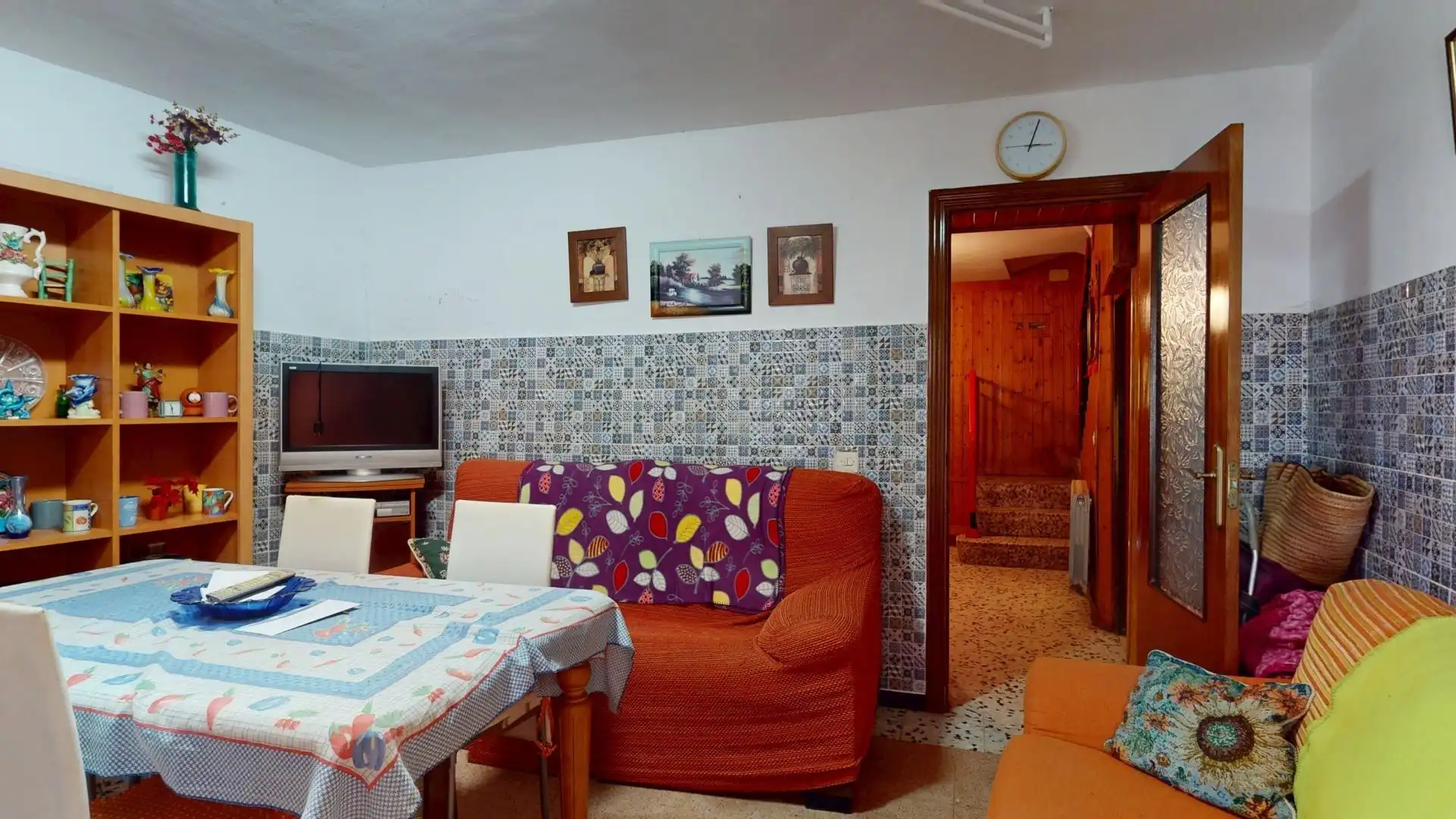 Sala de estar de Finca rústica en venta en Lumpiaque con Calefacción, Terraza y Amueblado
