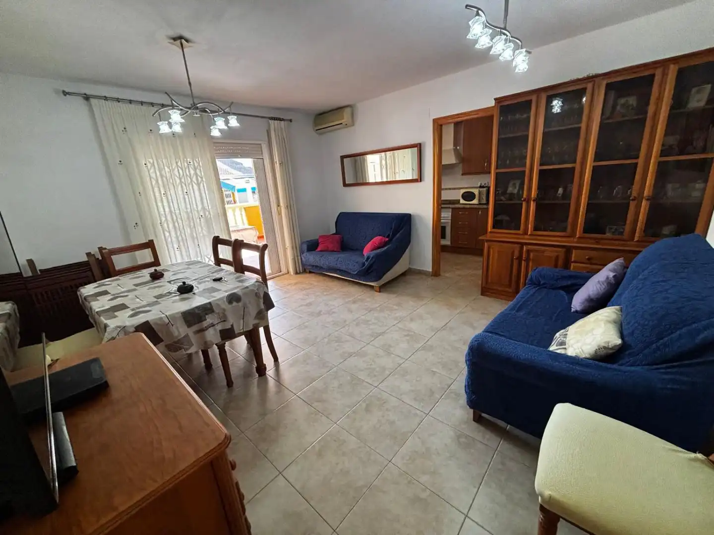 Sala d'estar de Apartament en venda en La Vall d'Uixó amb Terrassa, Moblat i Balcó