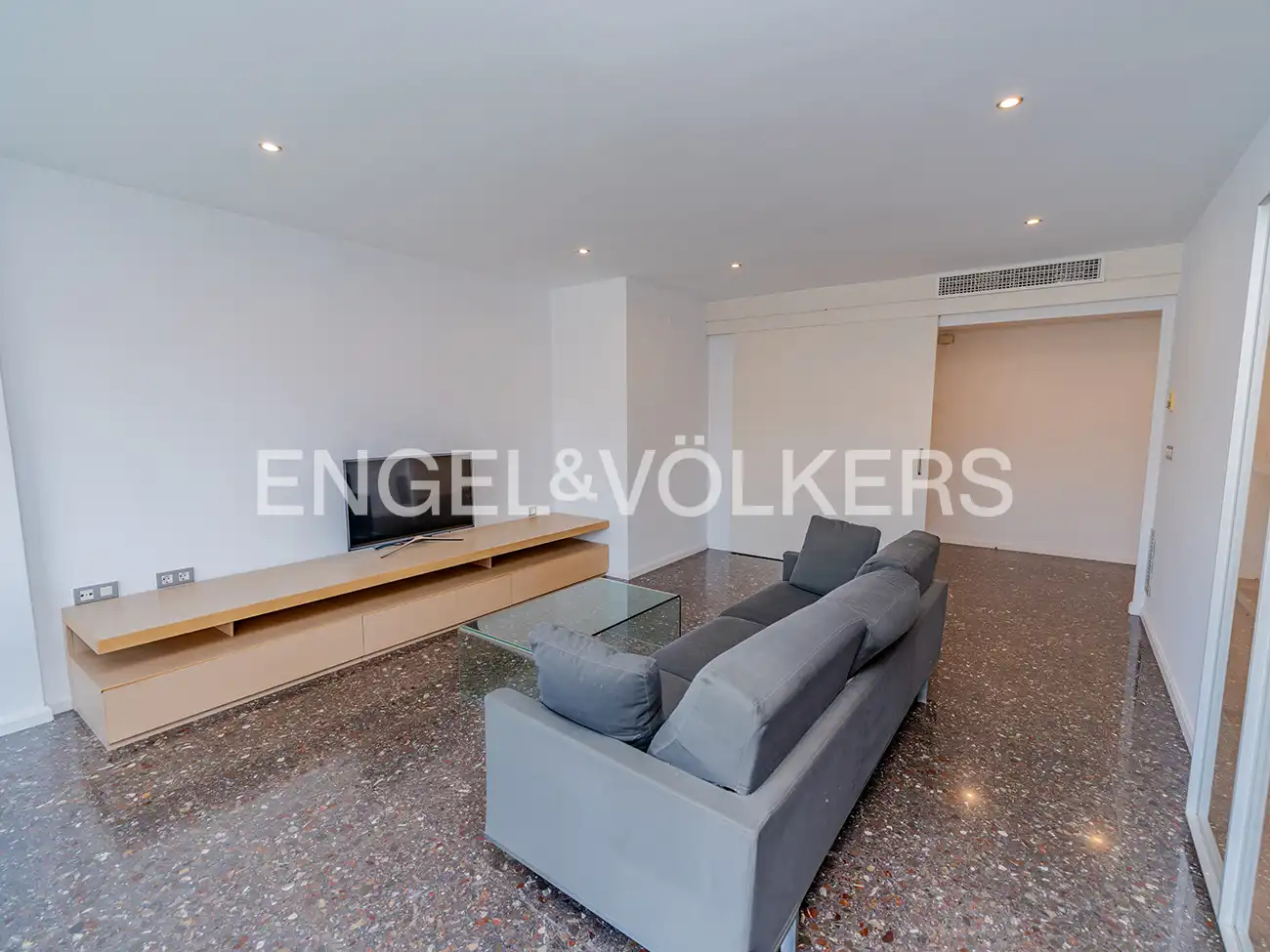 Wohnzimmer von Wohnung zur Miete in Alicante / Alacant mit Klimaanlage, Heizung und Terrasse