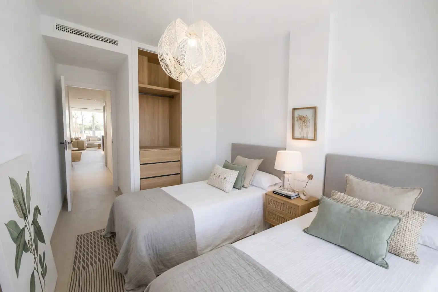 Schlafzimmer von Wohnung zum Verkauf in Cartagena mit Klimaanlage, Heizung und Terrasse