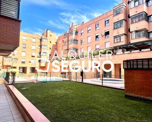 Exterior view of Flat to rent in  Madrid Capital  with Heating and Swimming Pool