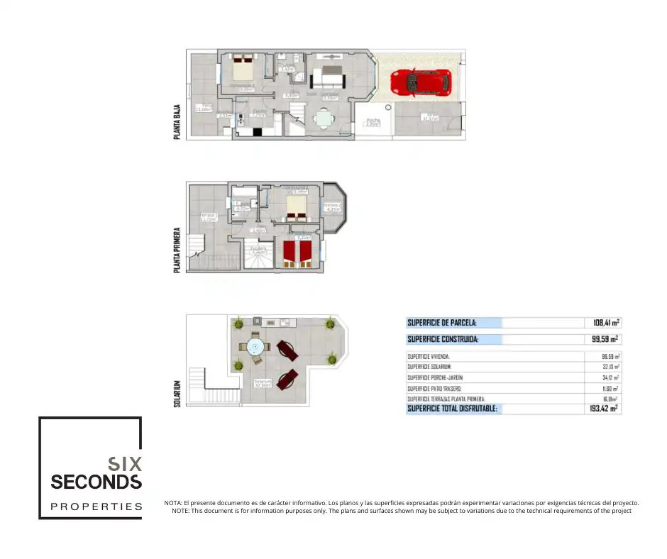 Terraced house with pool for sale in Cox, imagen 4