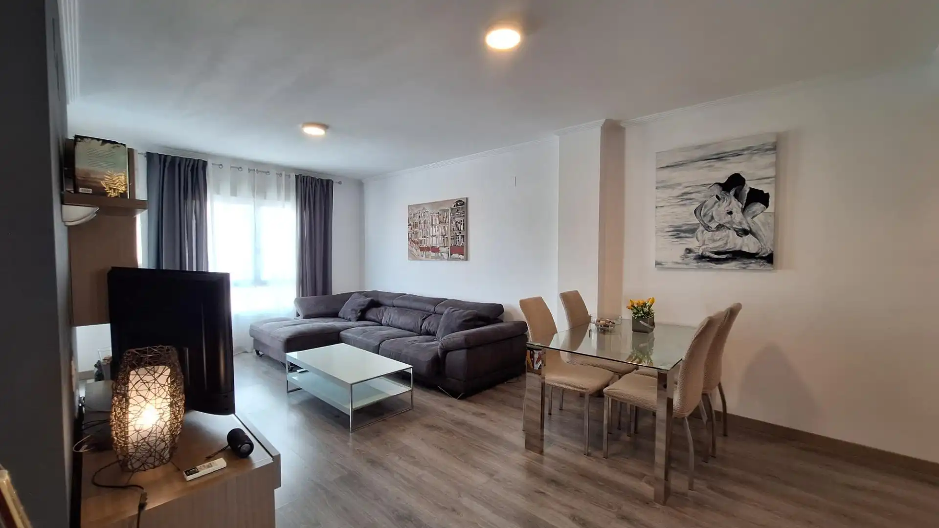 Wohnzimmer von Wohnungen zum Verkauf in Dénia mit Klimaanlage, Heizung und Terrasse