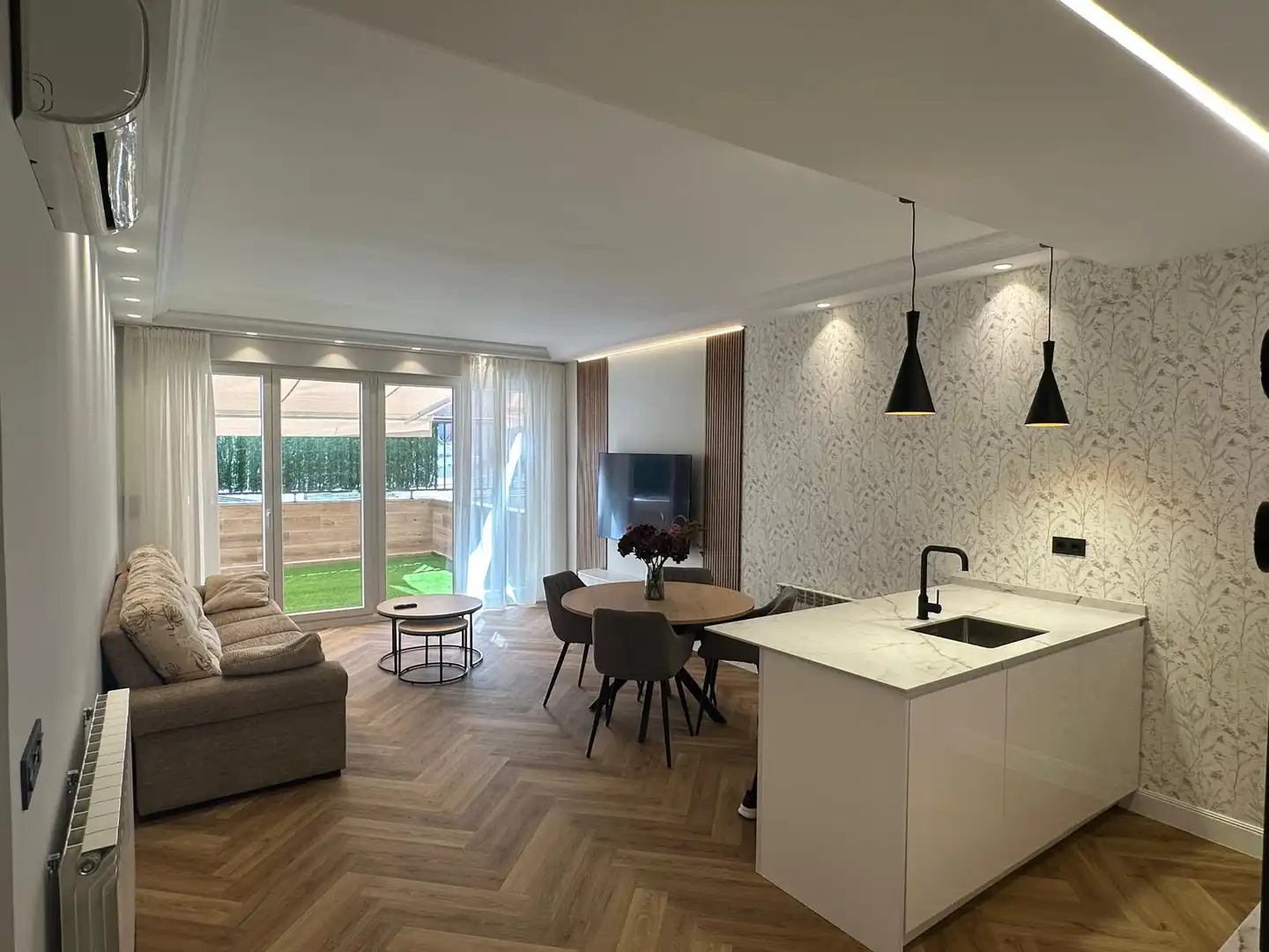 Living room of Flat for rent in Centro