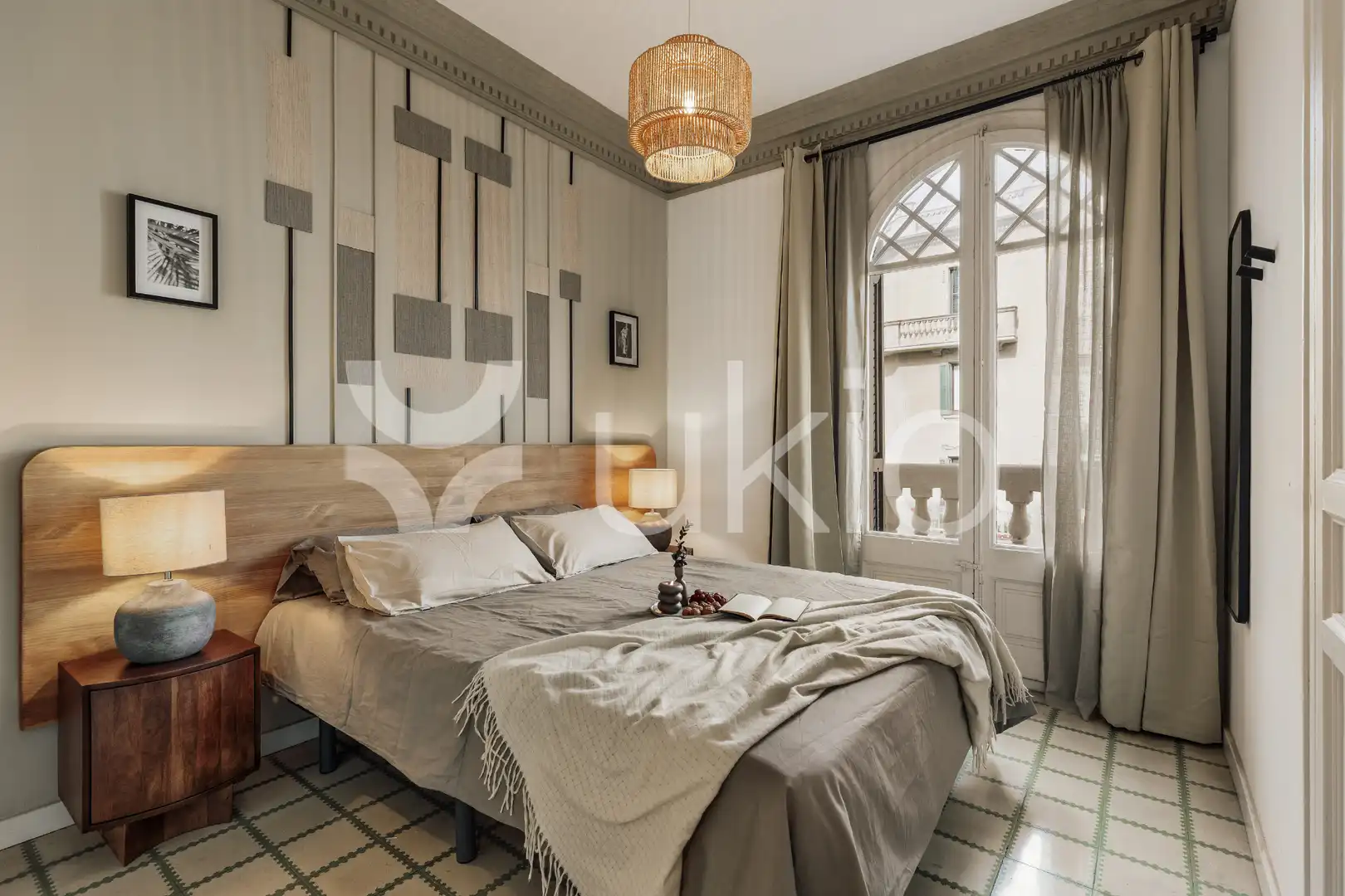 Habitación de Apartamento de alquiler en Barcelona con Aire acondicionado, Calefacción y Amueblado
