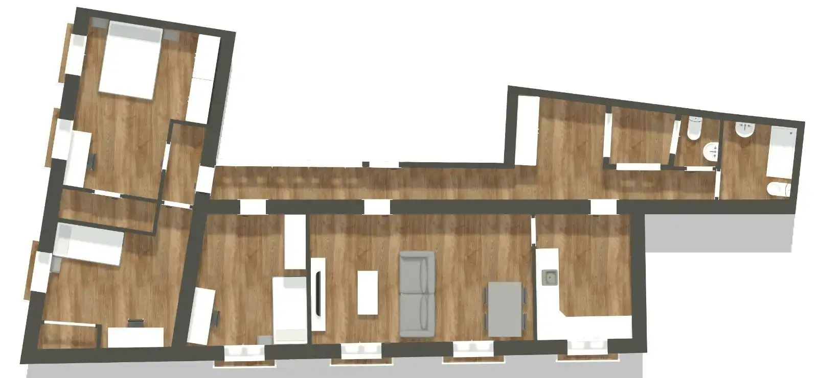 Wohnung zum Verkauf in  Cádiz Capital mit Möbliert und Balkon