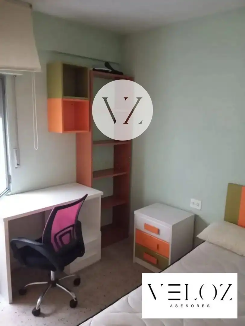 Schlafzimmer von Wohnung zur Miete in Salamanca mit Heizung, Terrasse und Möbliert