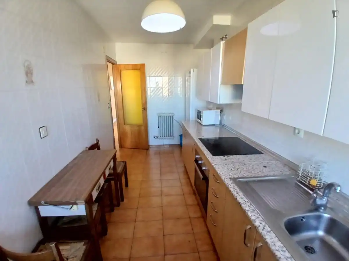 Cuina de Apartament per a compartir en Valladolid amb Moblat, Forn i Rentadora
