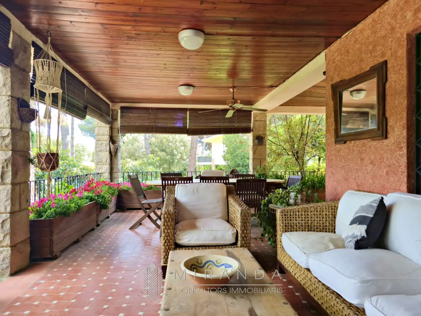 Terraza de Casa o chalet en venta en L'Ametlla del Vallès con Aire acondicionado, Jardín privado y Terraza
