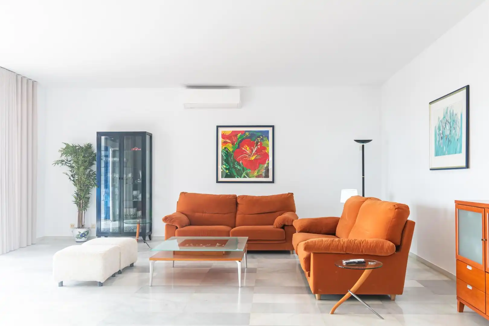 Sala d'estar de Casa o xalet en venda en Águilas amb Aire condicionat, Jardí privat i Terrassa