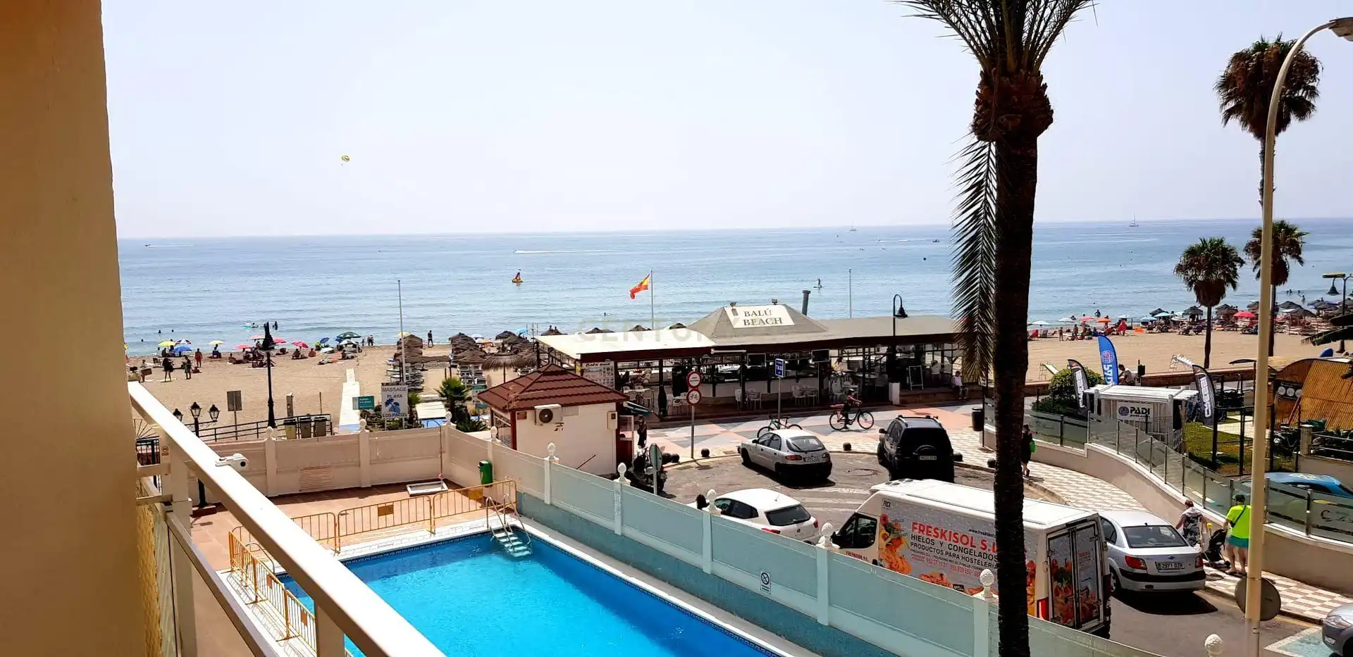 Swimming pool of Study for rent in Torremolinos  with Air Conditioner, Private garden and Furnished