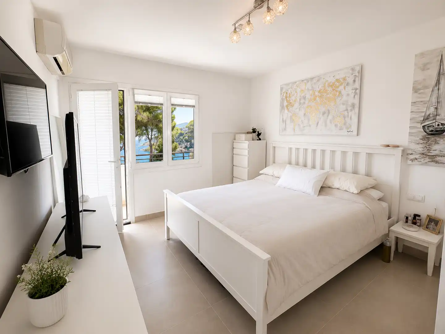 Bedroom of Detached homes for rent in Calvià  with Air Conditioner, Terrace and Furnished