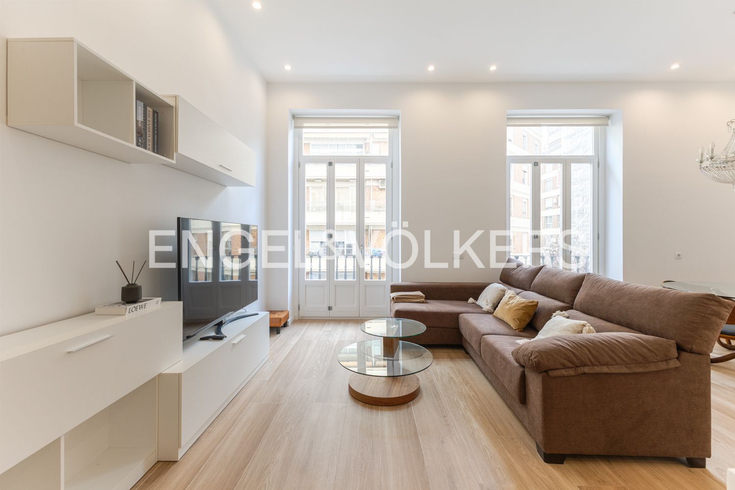Living room of Flat to rent in  Valencia Capital  with Air Conditioner, Heating and Furnished