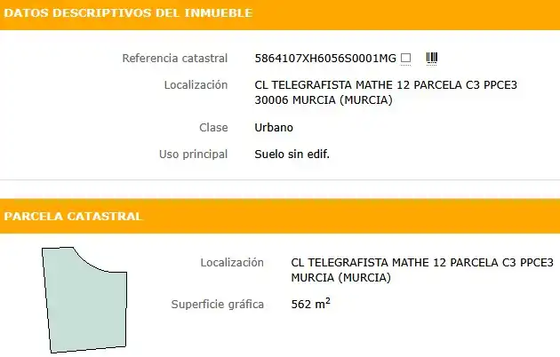 Vista exterior de Terreno industrial en venta en Murcia