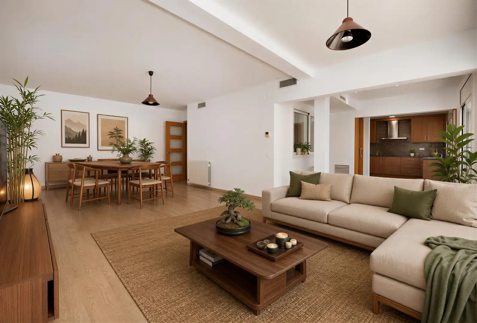 Sala d'estar de Àtic de lloguer en Sant Cugat del Vallès amb Aire condicionat, Calefacció i Terrassa