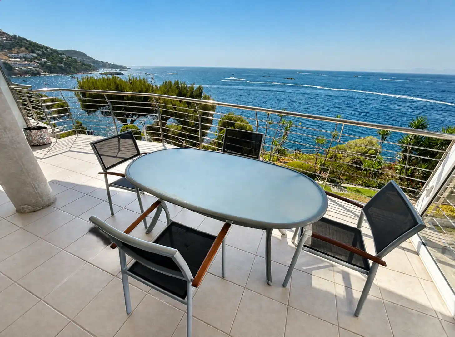 Terrace of Flat for sale in Roses  with Air Conditioner, Heating and Terrace