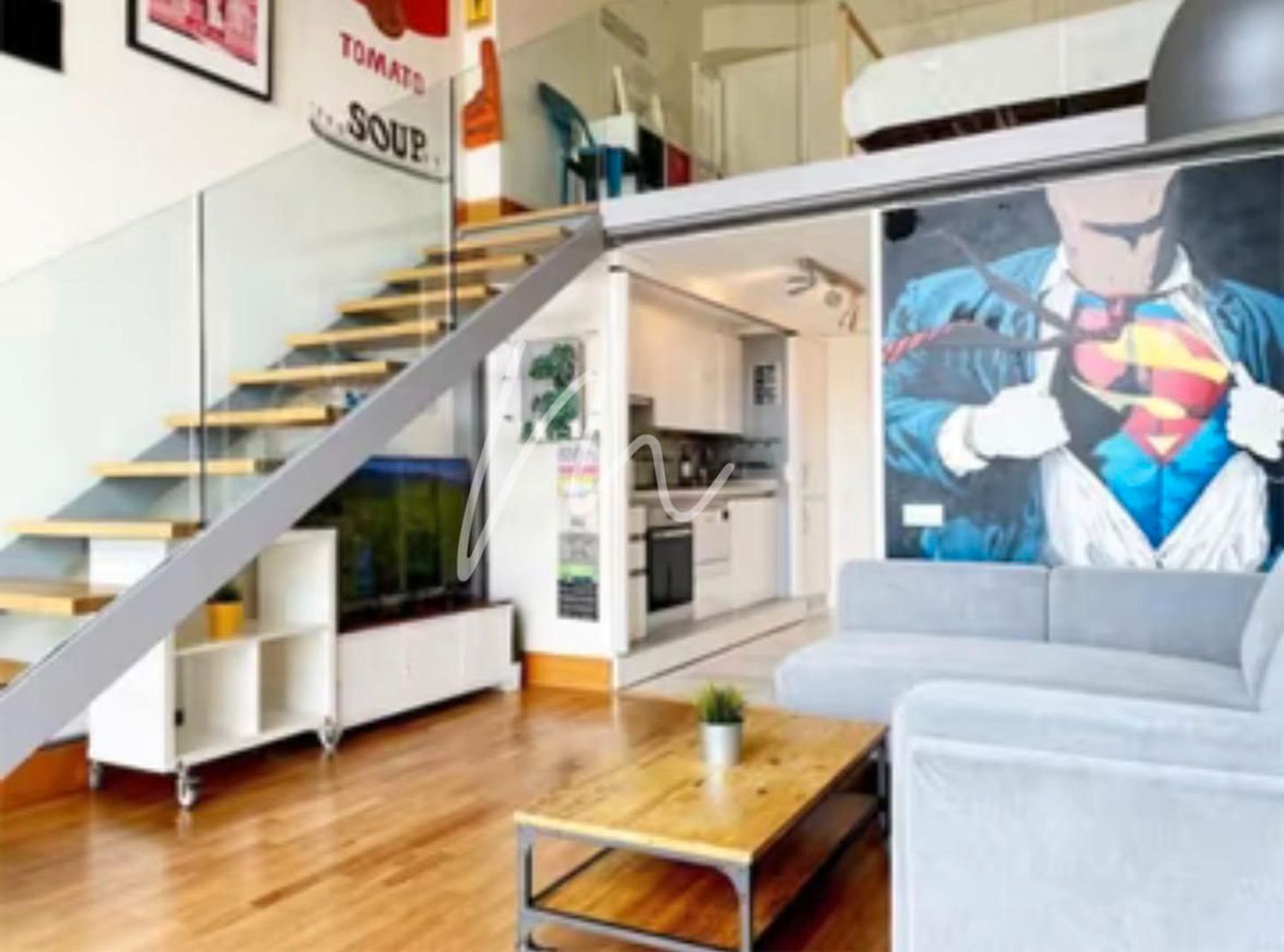 Sala de estar de Dúplex de alquiler en  Valencia Capital con Amueblado