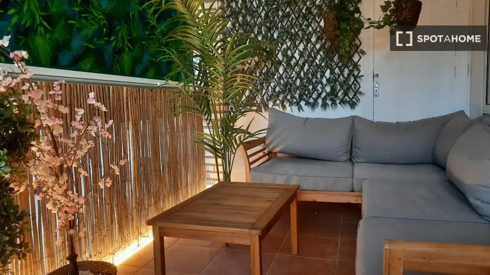 Terraza de Piso de alquiler en Cullera con Aire acondicionado, Calefacción y Amueblado