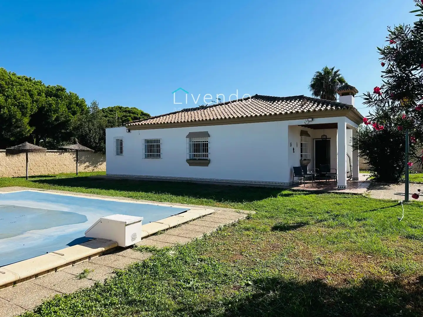 Vista exterior de Casa o chalet en venta en Chiclana de la Frontera con Piscina y Alarma