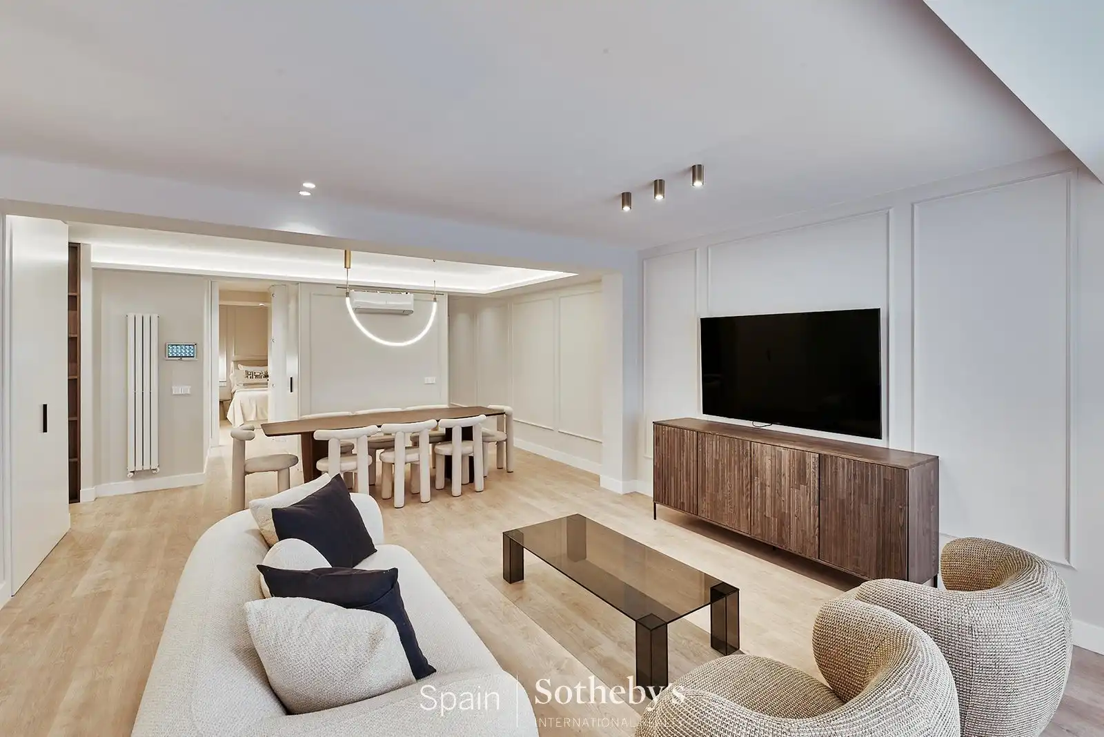 Wohnzimmer von Wohnungen zum Verkauf in Madrid mit Klimaanlage und Heizung