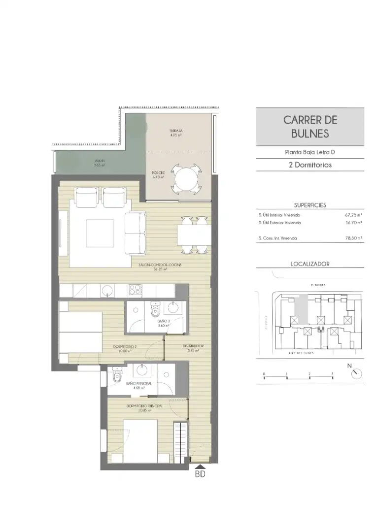 Neubau-Erdgeschosswohnung mit Aufzug zum Verkauf in Carrer d'Esteve 24, imagen 7