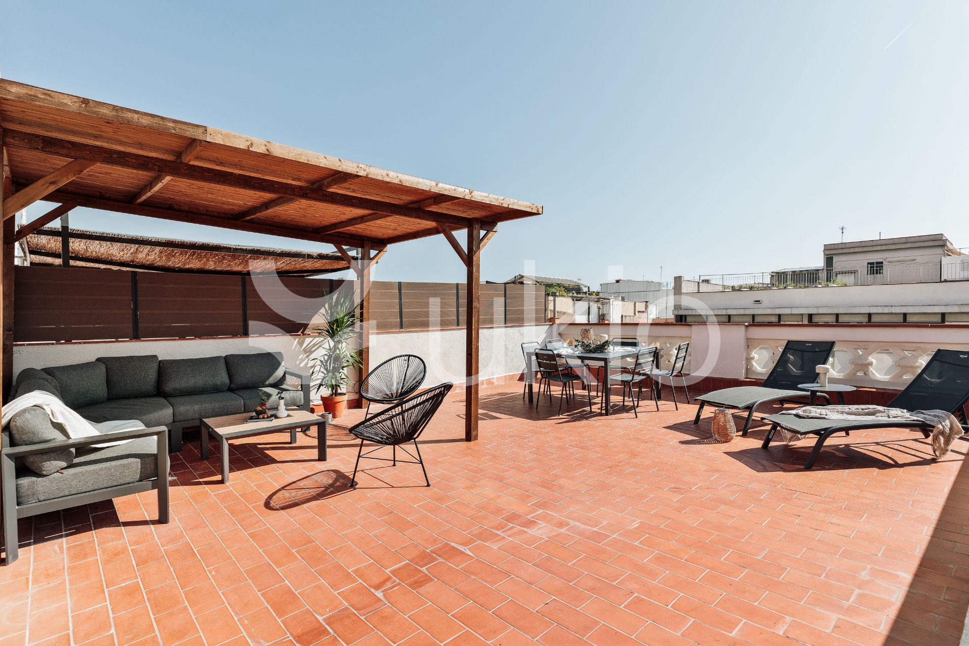 Terraza de Apartamento de alquiler en  Barcelona Capital con Aire acondicionado, Calefacción y Terraza