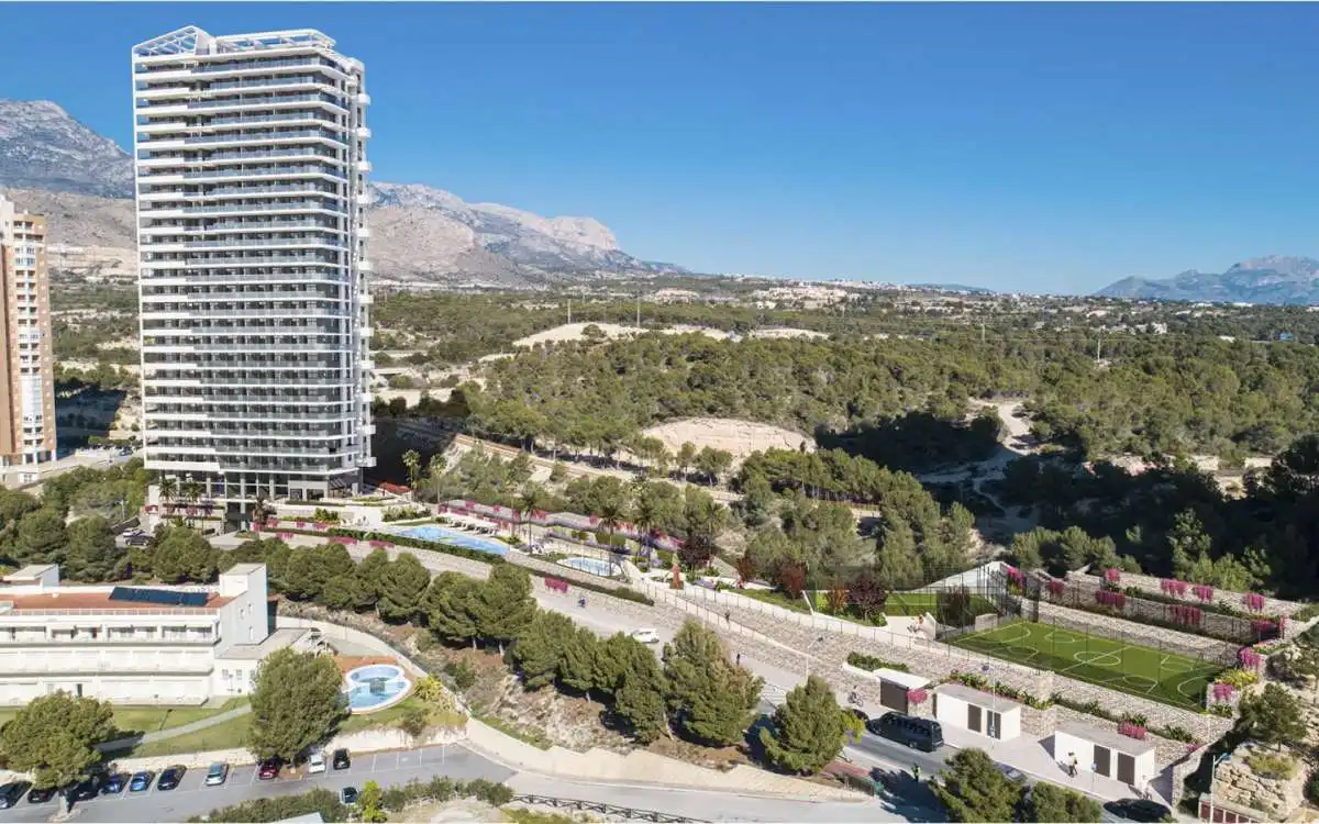 Außenansicht von Wohnung zum Verkauf in Benidorm mit Terrasse und Gemeinschaftspool