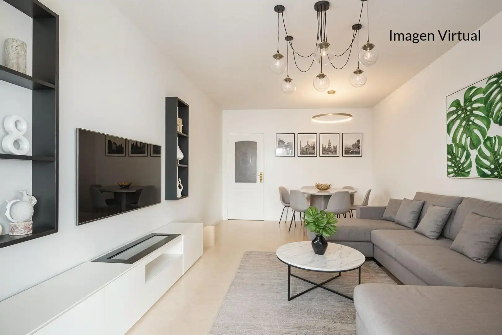 Sala de estar de Piso en venta en Benalmádena con Aire acondicionado y Terraza