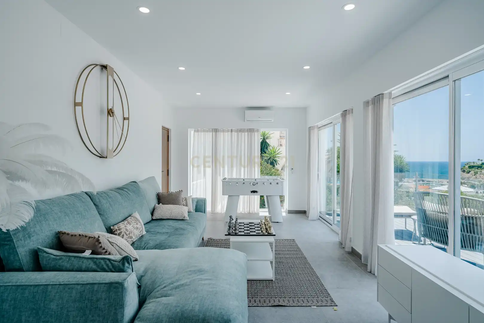 Sala d'estar de Apartament en venda en Calpe / Calp amb Aire condicionat, Jardí privat i Traster