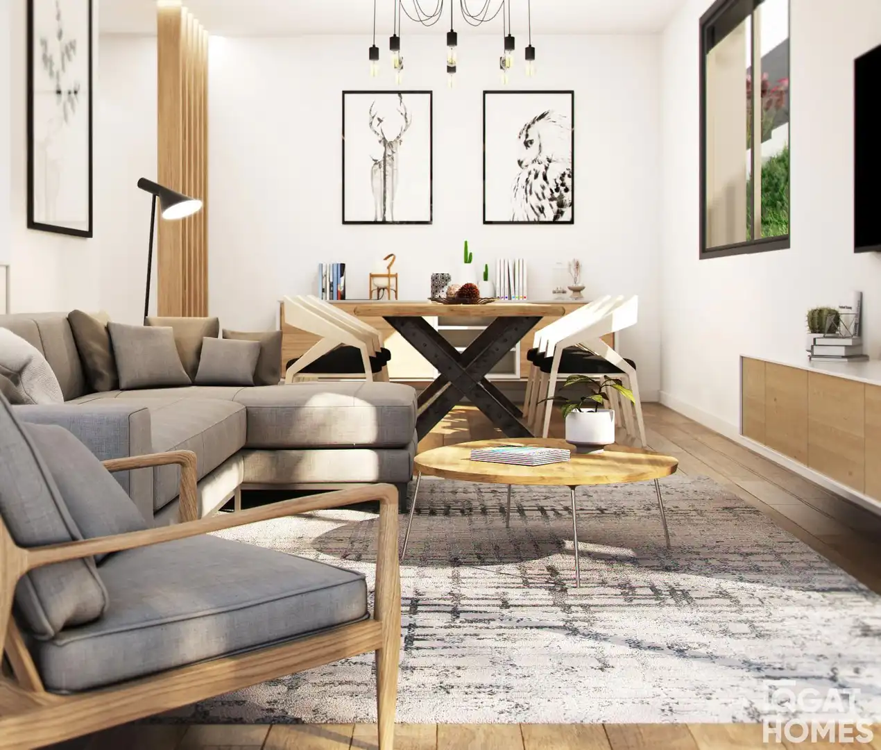 Living room of Houses for sale in Sant Cugat del Vallès  with Air Conditioner, Heating and Storage room