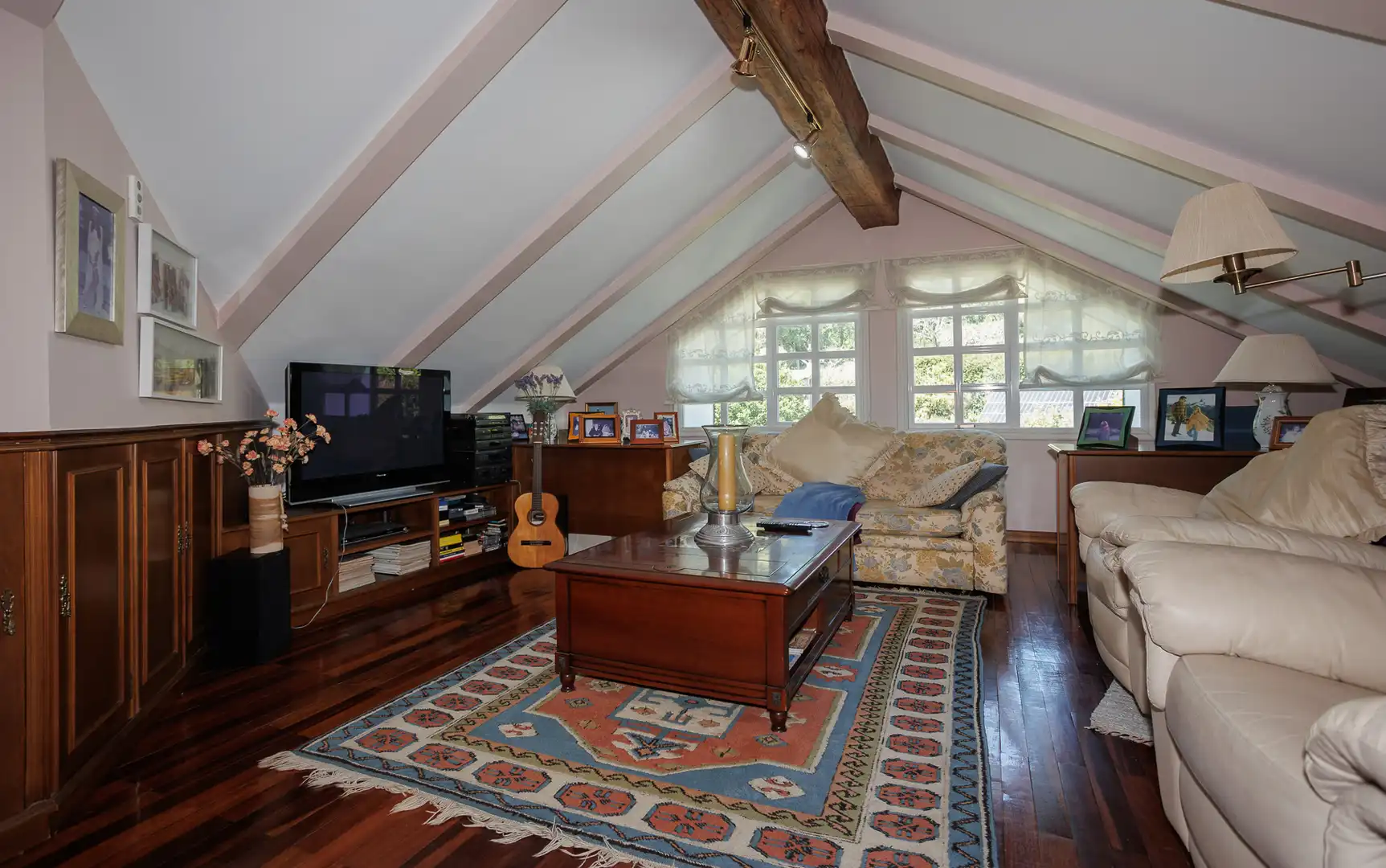 Sala de estar de Casa o chalet en venta en Sanxenxo con Amueblado