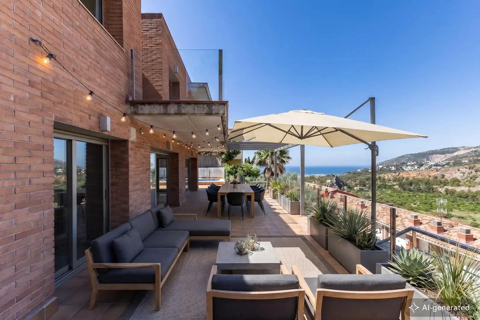 Terrassa de Casa o xalet en venda en Sitges amb Aire condicionat, Calefacció i Terrassa