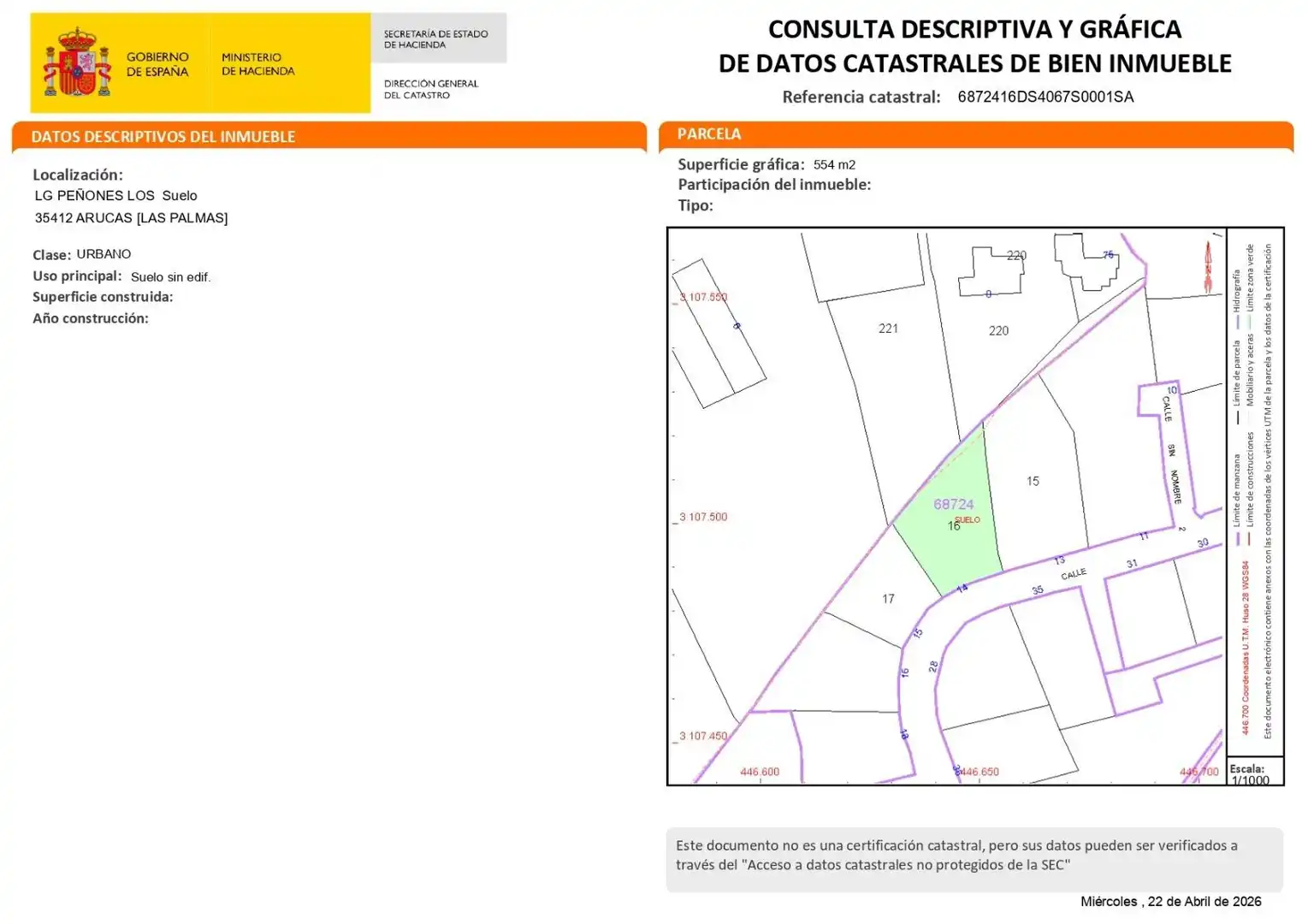 Residencial en venta en Arucas
