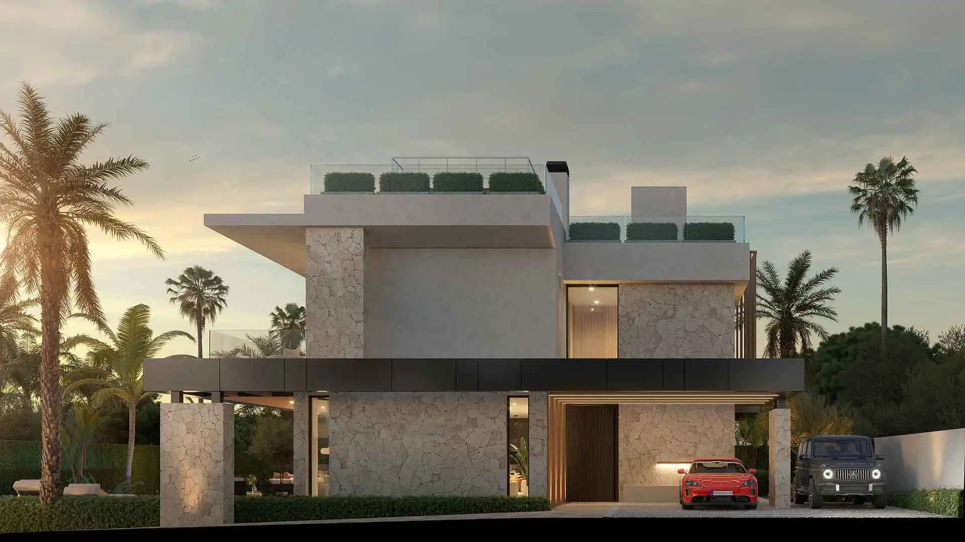 Exterior view of Houses for sale in Marbella  with Air Conditioner, Heating and Terrace