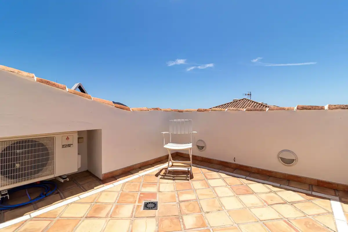 Terrassa de Casa adosada en venda en Mijas amb Aire condicionat, Terrassa i Traster