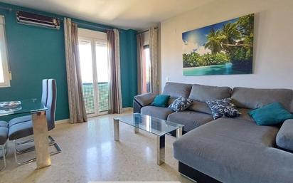 Living room of Flat for sale in  Huelva Capital  with Private garden, Terrace and Furnished