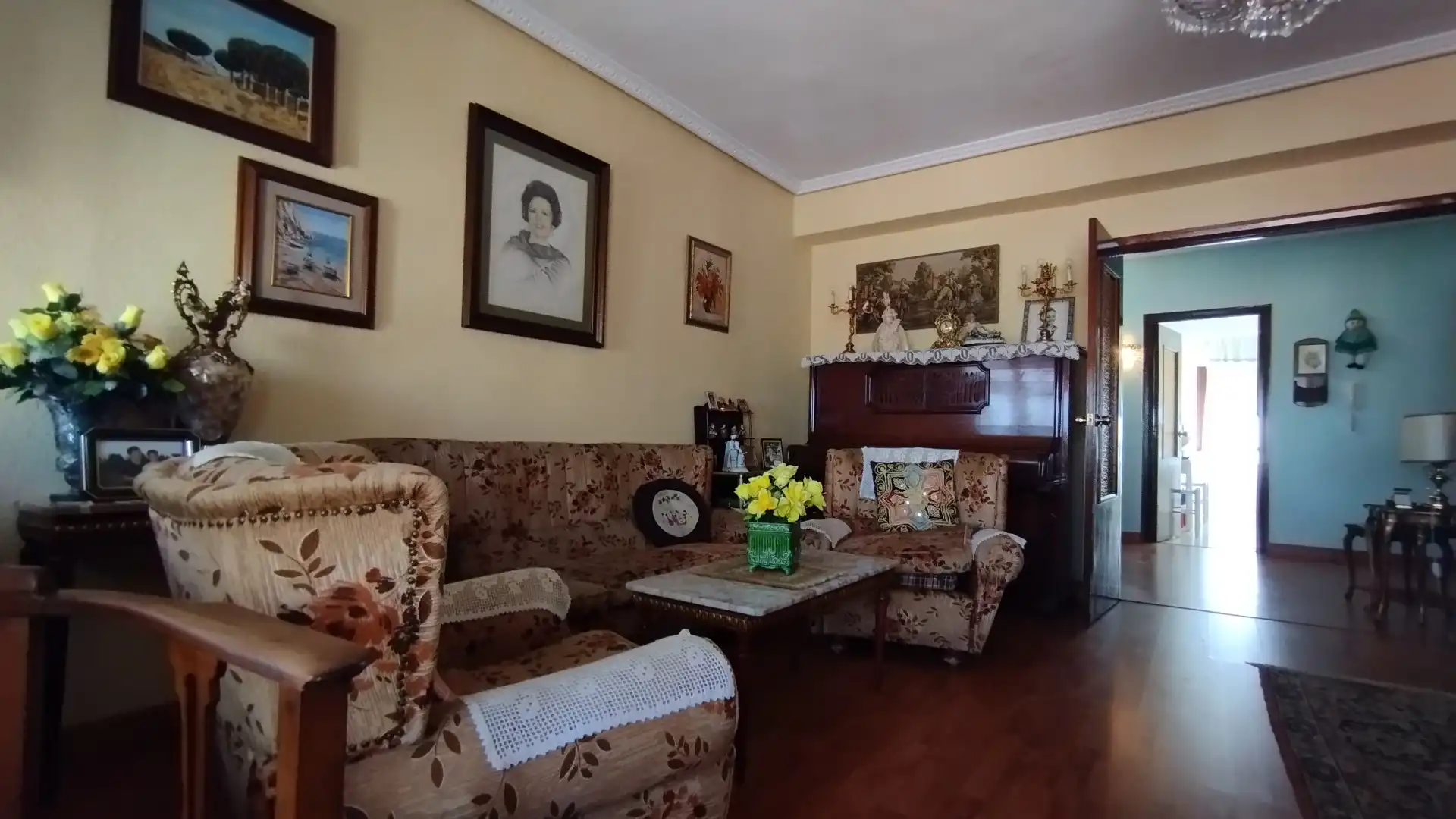 Sala de estar de Piso en venta en Medina del Campo con Calefacción, Amueblado y Balcón