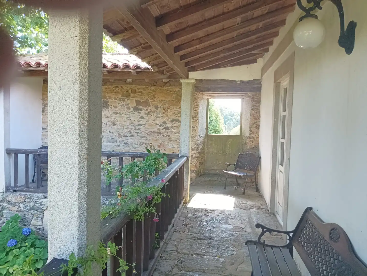 Terrasse von Country house zum Verkauf in Arzúa mit Klimaanlage, Heizung und Privatgarten