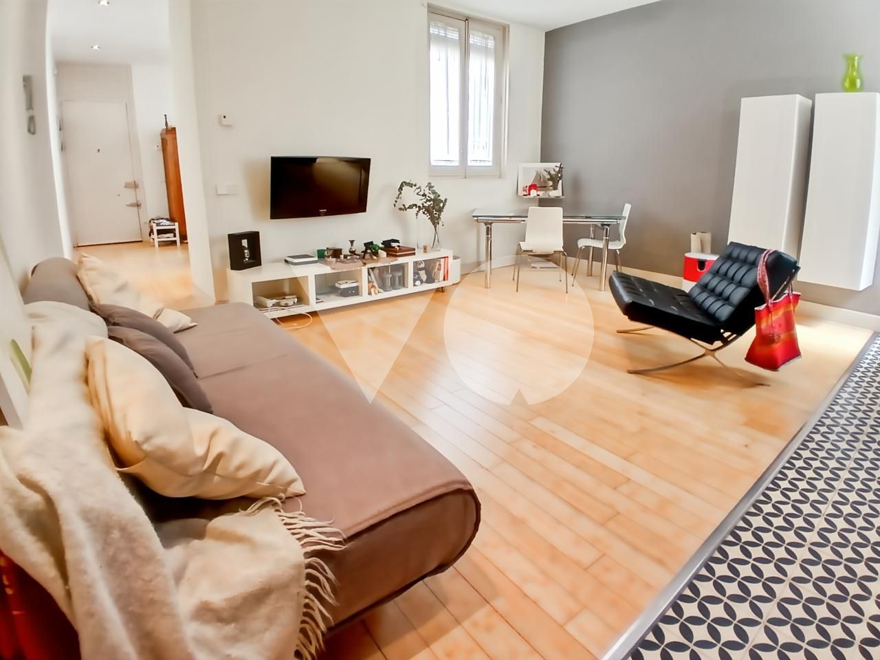 Living room of Flat for sale in  Madrid Capital  with Heating and Furnished