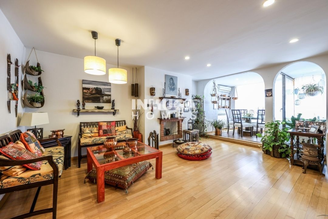 Sala d'estar de Pis en venda en  Madrid Capital amb Aire condicionat, Calefacció i Terrassa