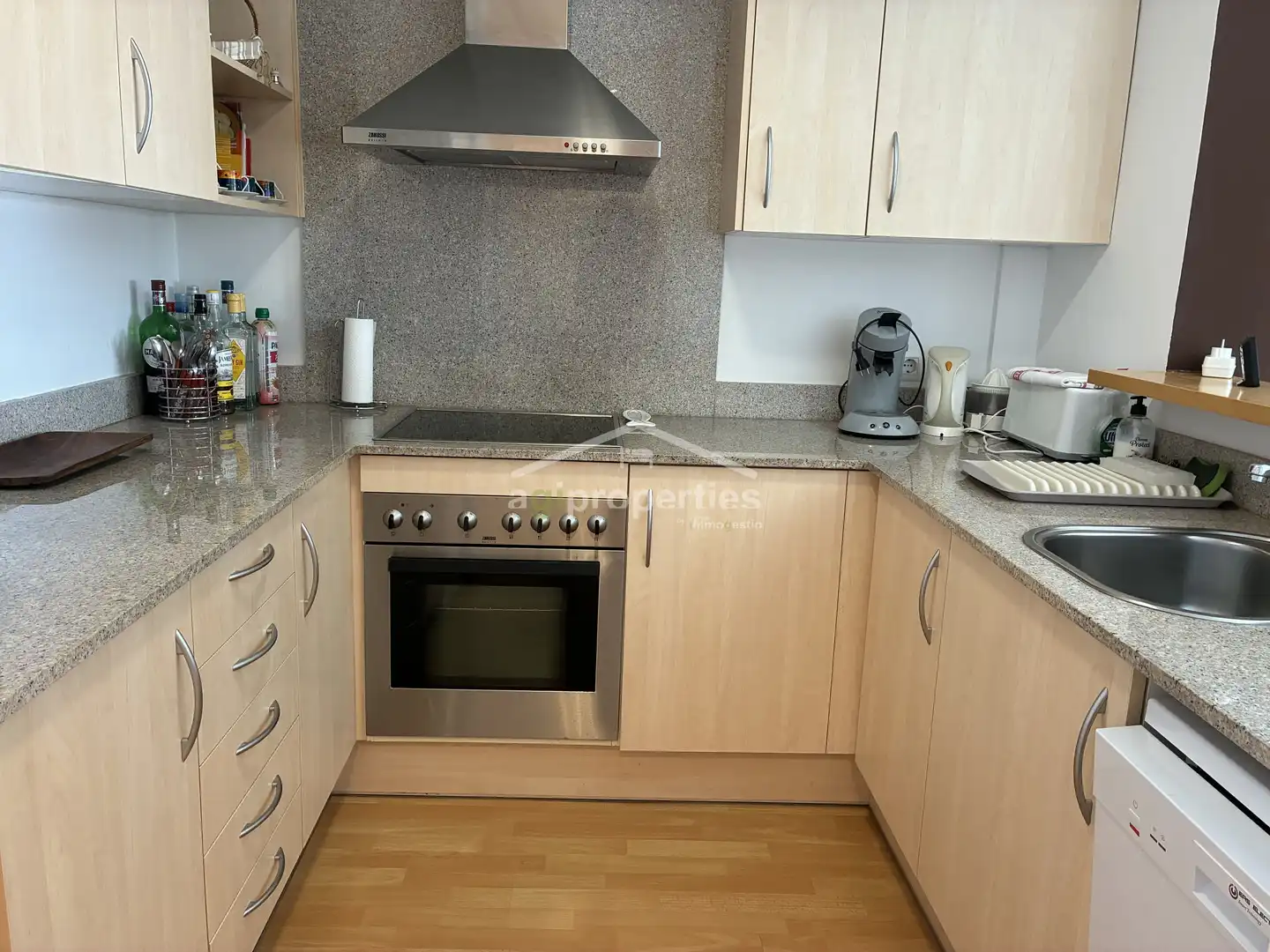 Kitchen of Apartments for sale in Roses  with Parquet flooring, Terrace and Furnished
