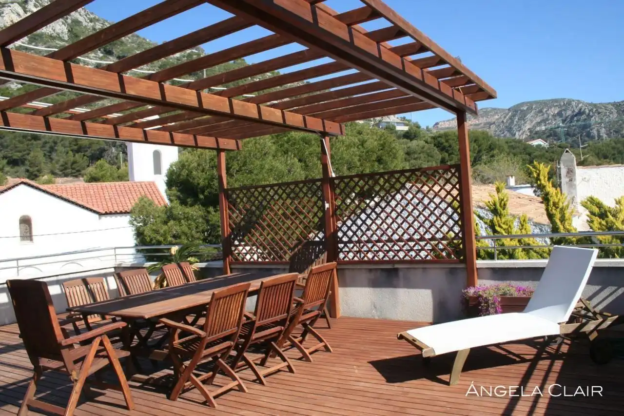 Terrace of Flat for rent in Sitges  with Air Conditioner, Heating and Parquet flooring