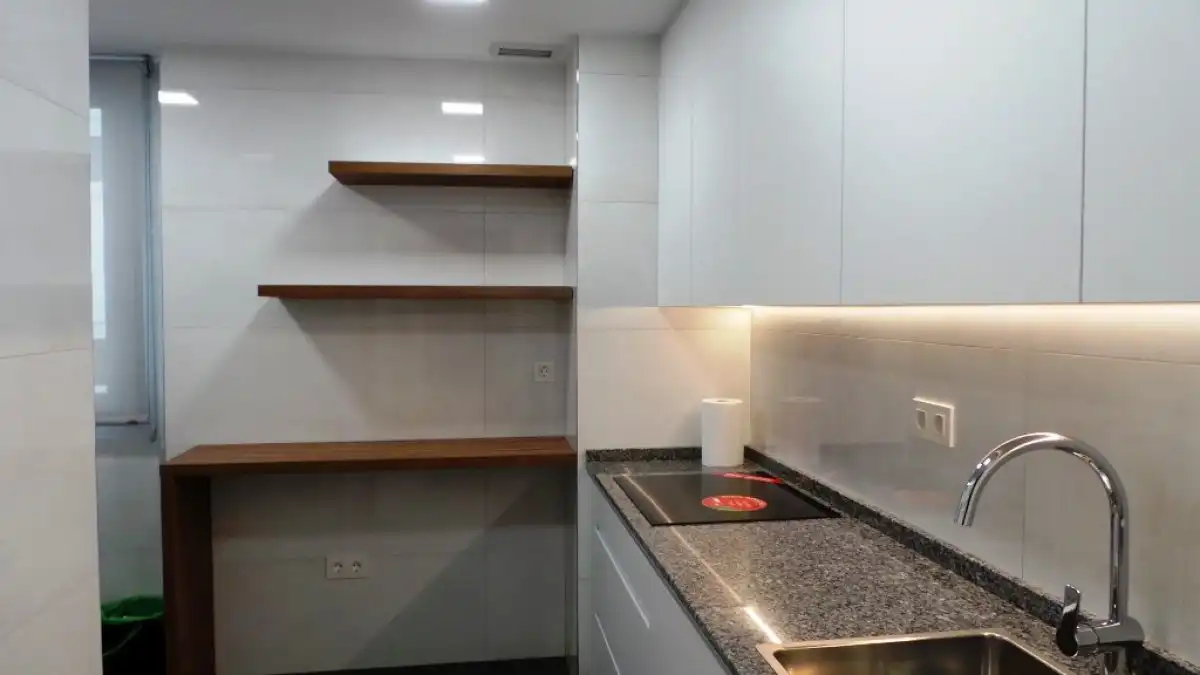 Cocina de Piso de alquiler en Zaragoza con Aire acondicionado, Calefacción y Parquet