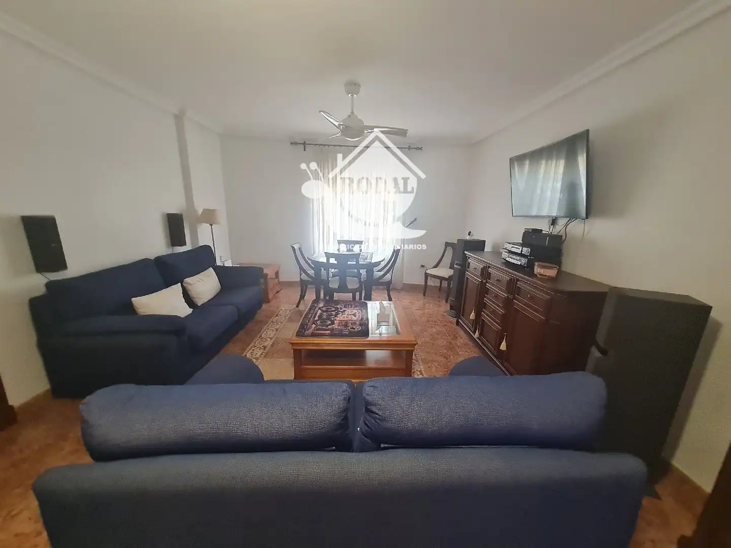Wohnzimmer von Einfamilien-Reihenhaus zum Verkauf in Huércal de Almería mit Klimaanlage, Heizung und Terrasse