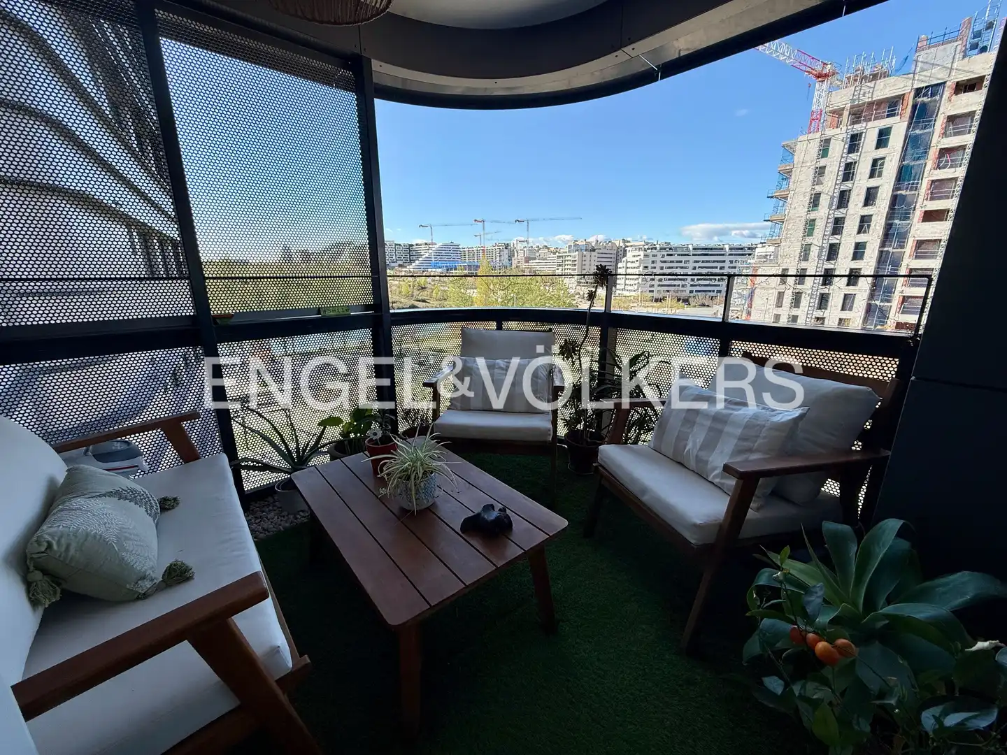 Balcony of Flat for rent in Madrid  with Air Conditioner, Heating and Terrace