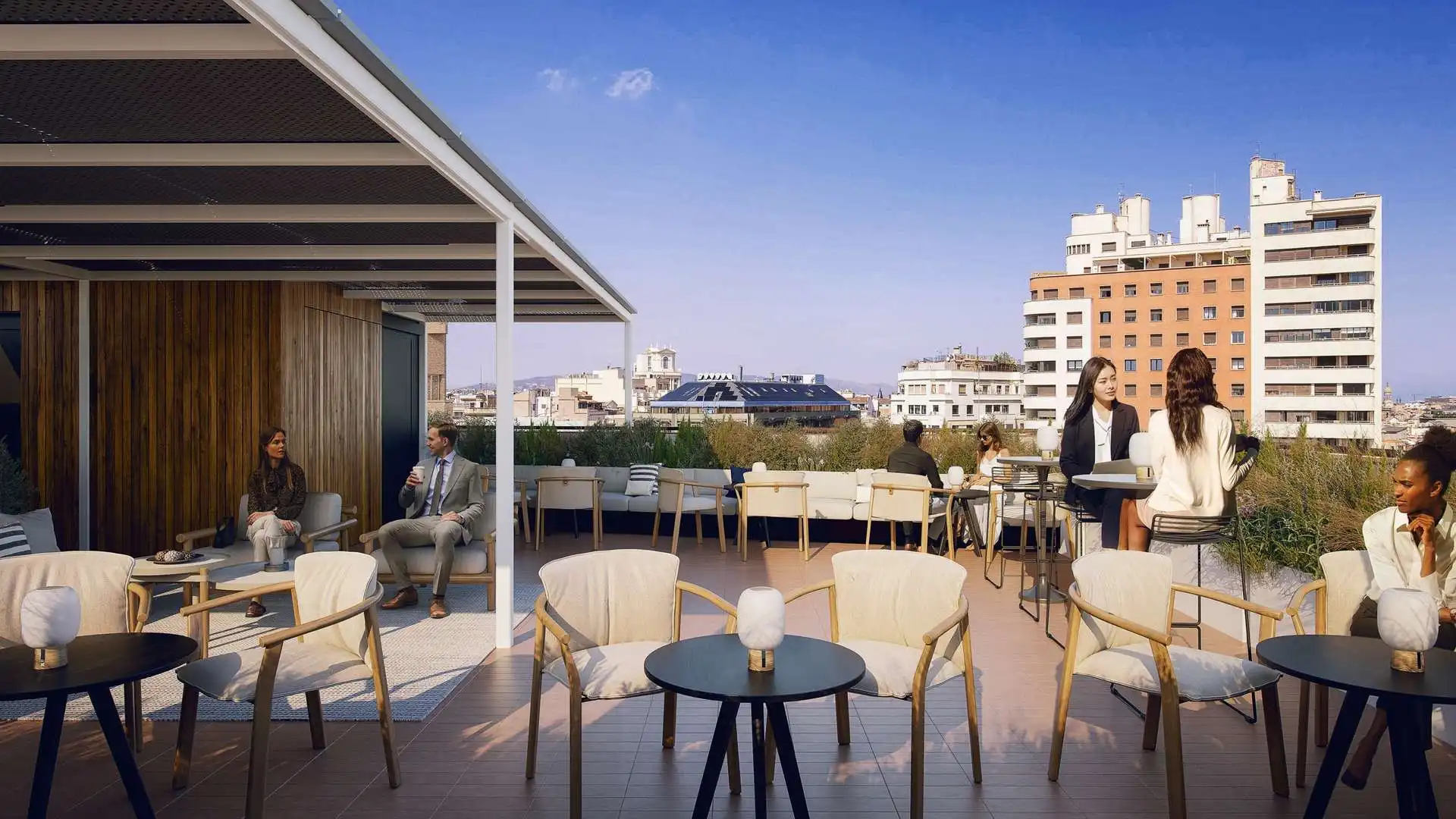 Terraza de Oficina de alquiler en Barcelona con Aire acondicionado, Calefacción y Terraza