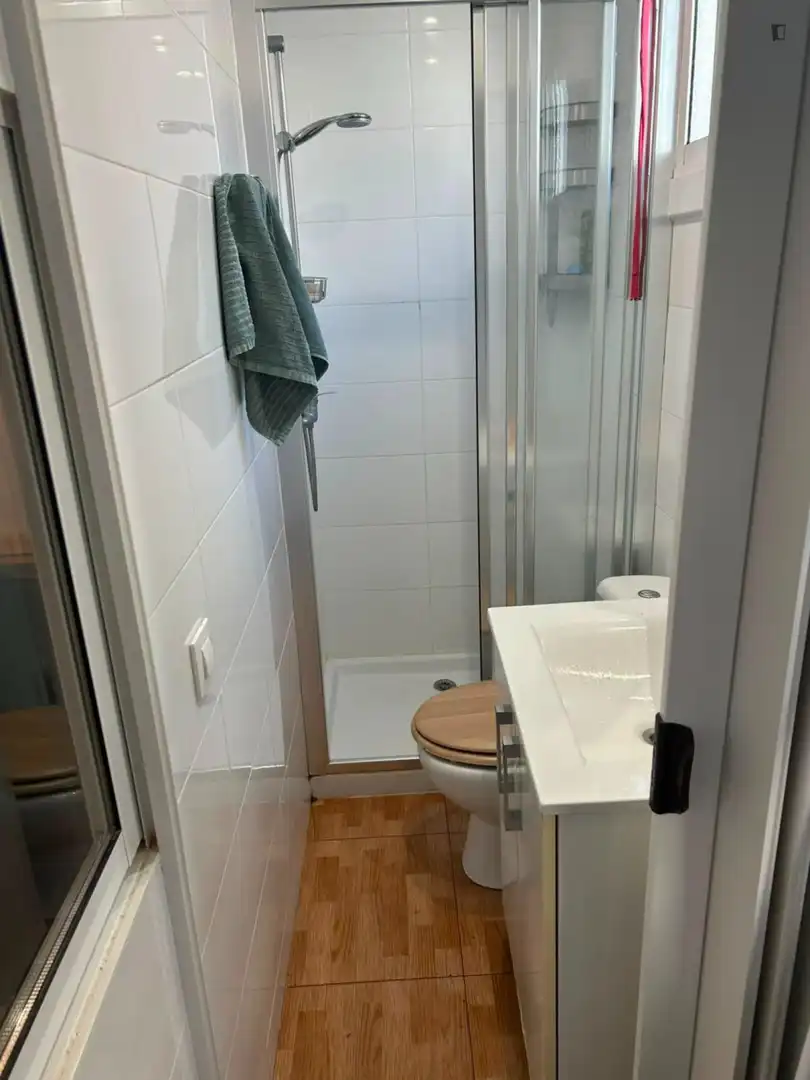 Bany de Apartament per a compartir en Santa Coloma de Gramenet amb Moblat, Forn i Rentadora