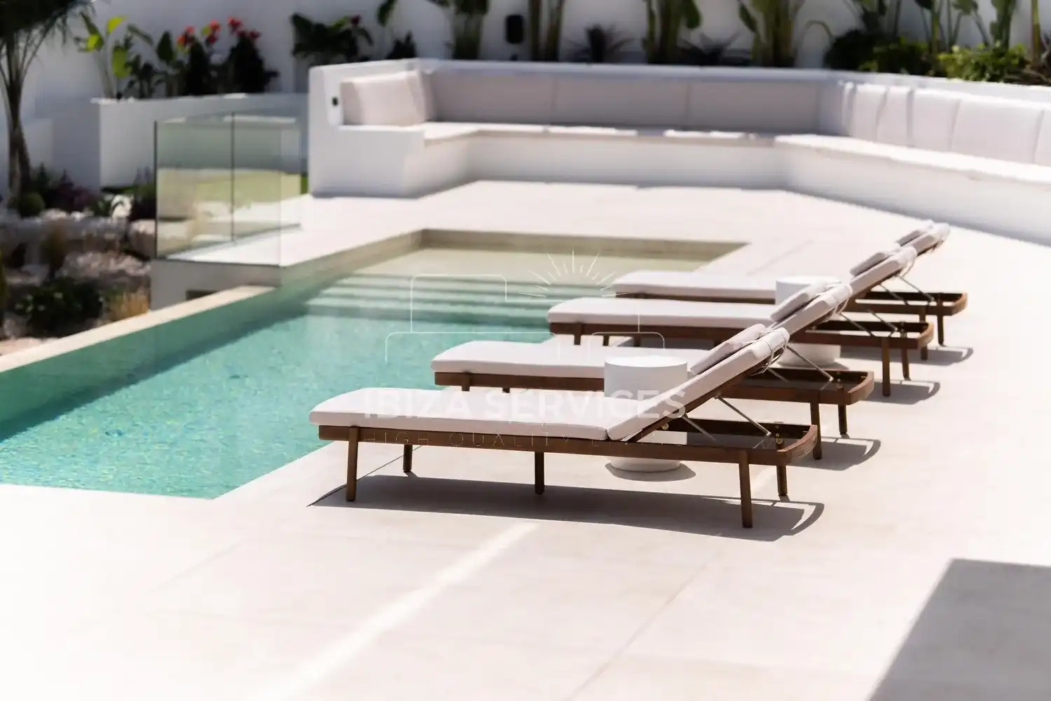 Terraza de Casa o chalet en venta en Santa Eulària des Riu con Aire acondicionado, Jardín privado y Piscina