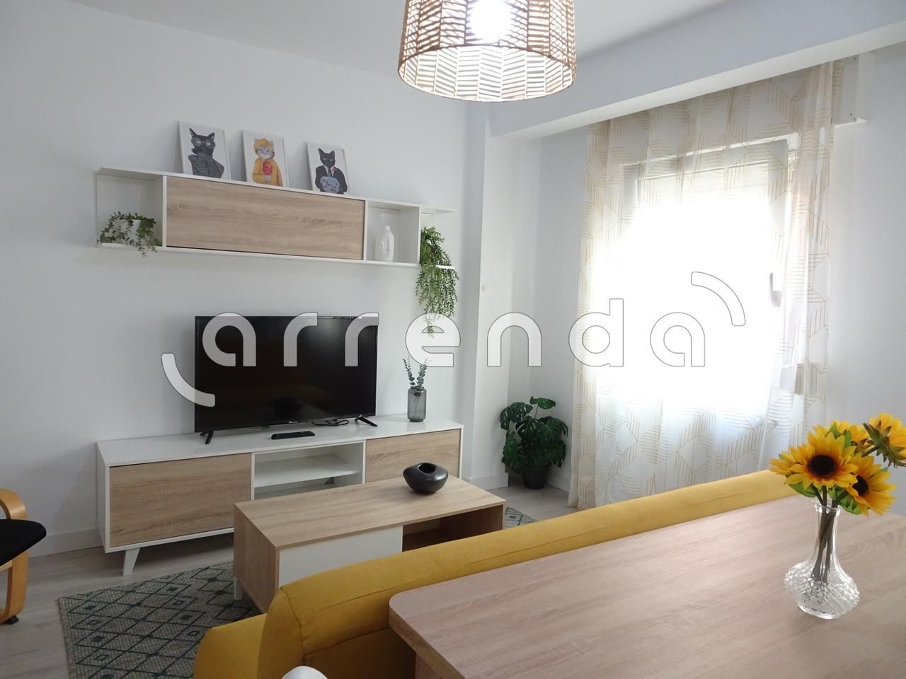 Schlafzimmer von Wohnung miete in Santander mit Heizung und Möbliert